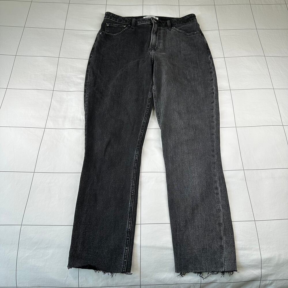Abercrombie & Fitch Jeans Womens 28 Long Black Two Tone Skinny High Rise Curve